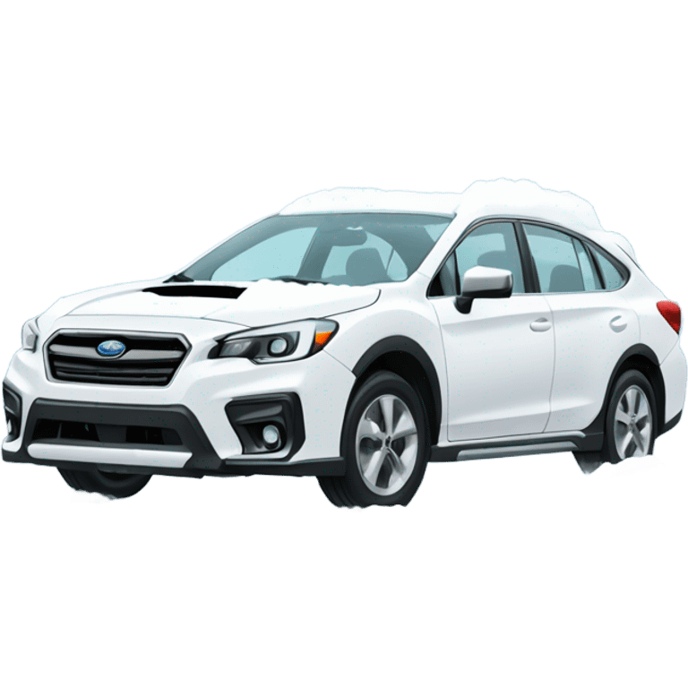 Subaru in snow emoji