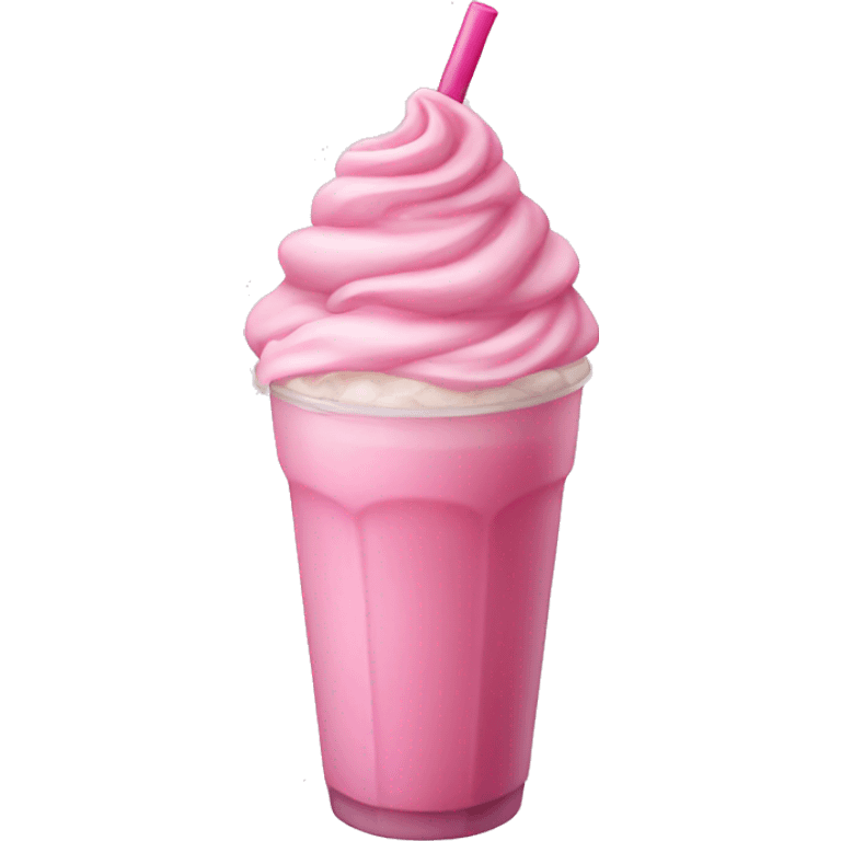 Pink frappe emoji