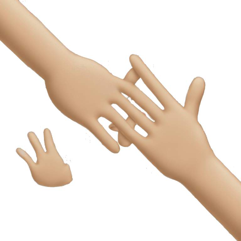 intertwining fingers, forming a lattice-like pattern with the index fingers extended and touching at the tips, while the thumbs cross over each other diagonally. emoji