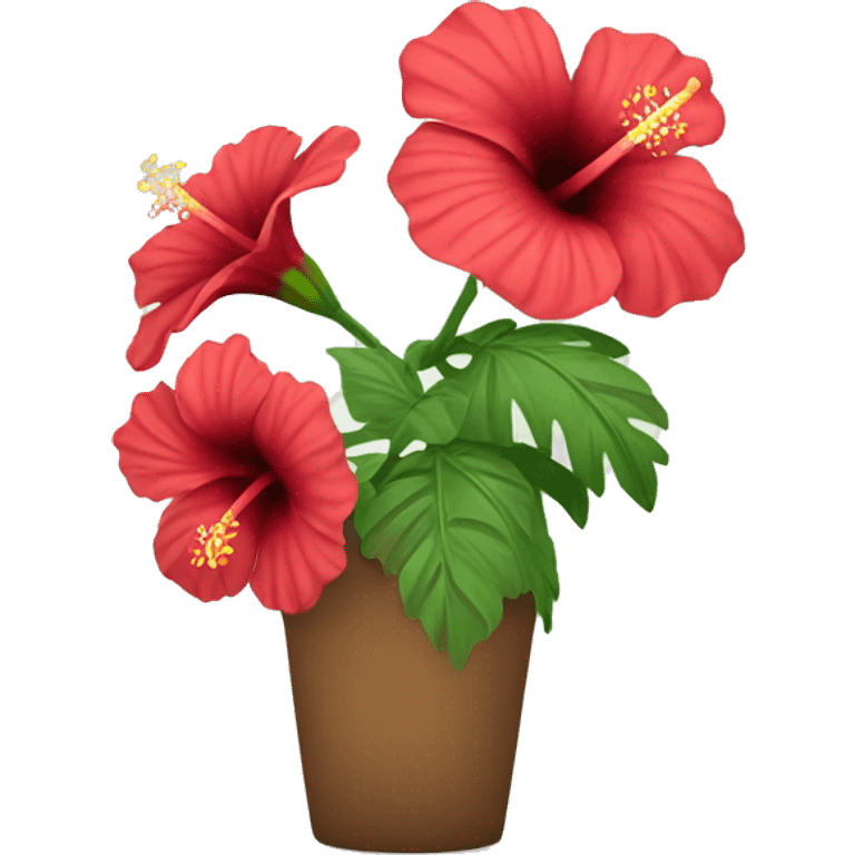 hibiscus bouqet emoji