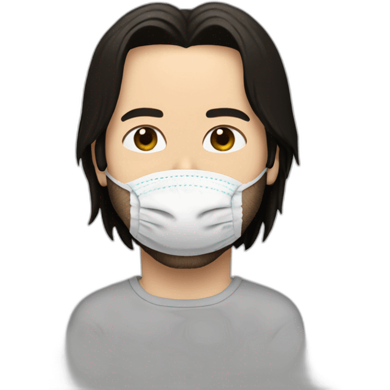 Keanu Reeves with diaper emoji