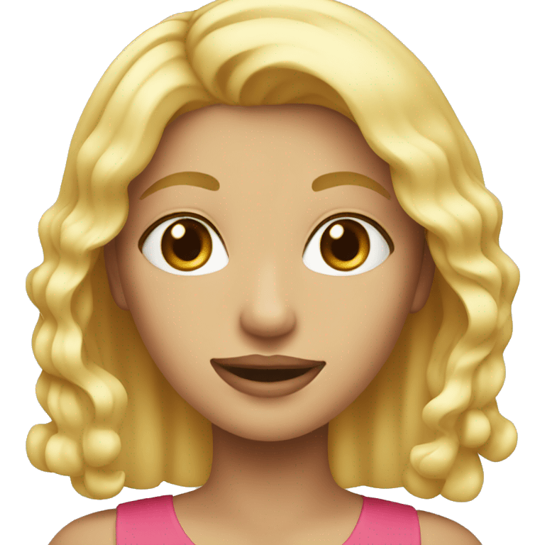 Blonde girl birthday  emoji