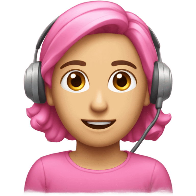 Crie uma fone rosa emoji