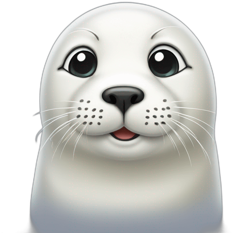 cute white seal emoji