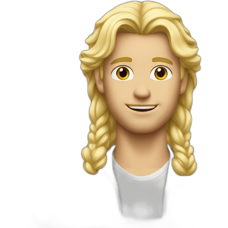 a guy blond hair dutch  years emoji