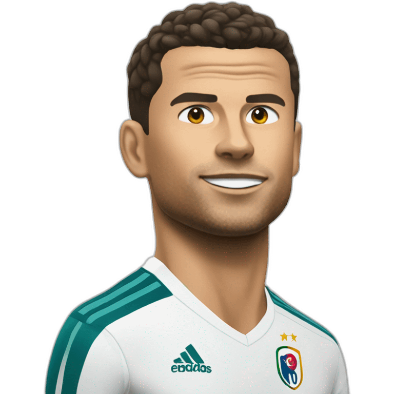 Ronaldo qui frappe Macron emoji