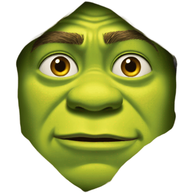 Shrek hiding  emoji