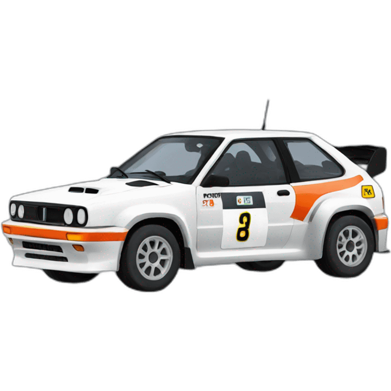 Rally car emoji