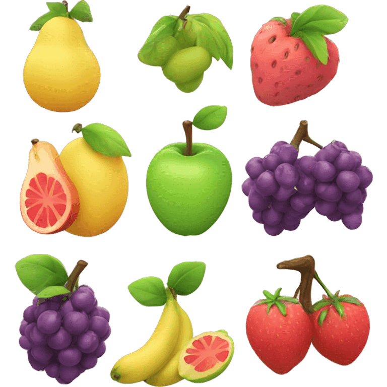 Cute fruits  emoji