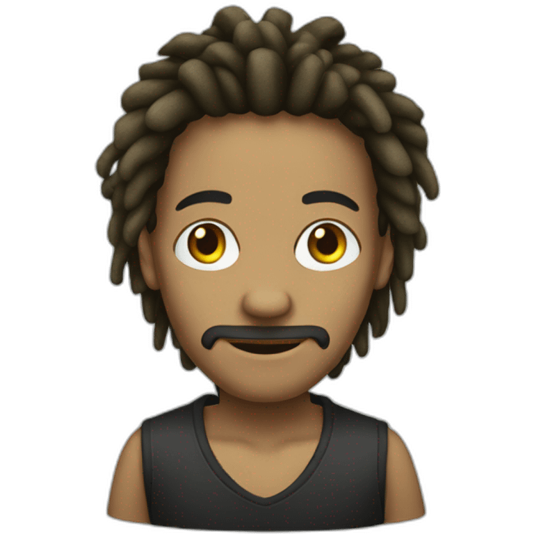 Rasta sans cheveux emoji