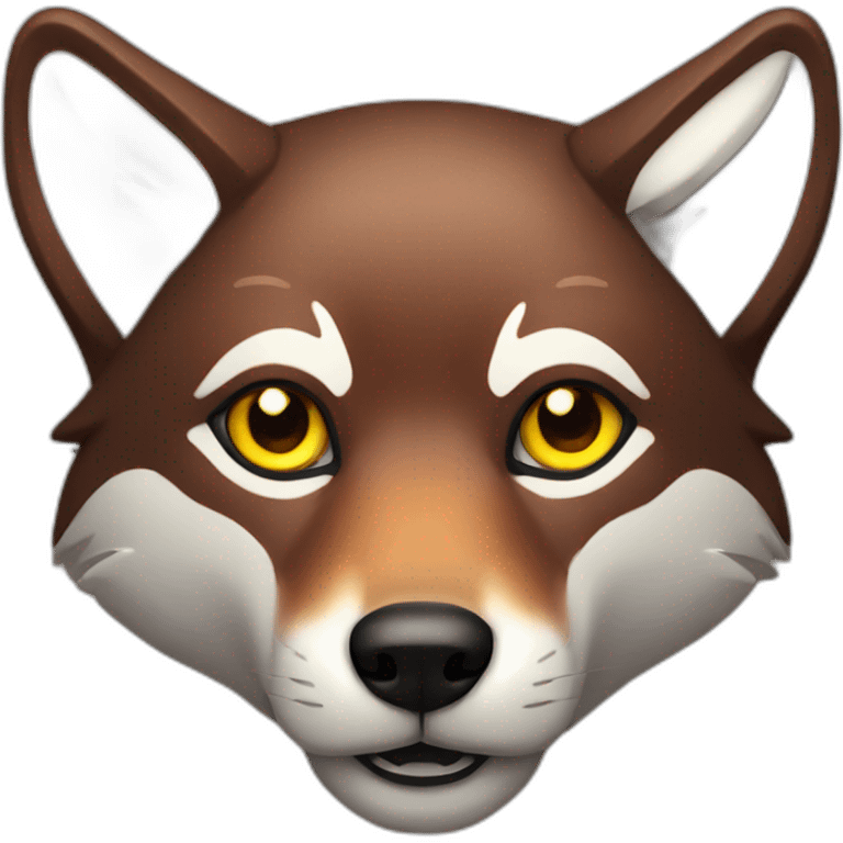 Red wolf lights emoji