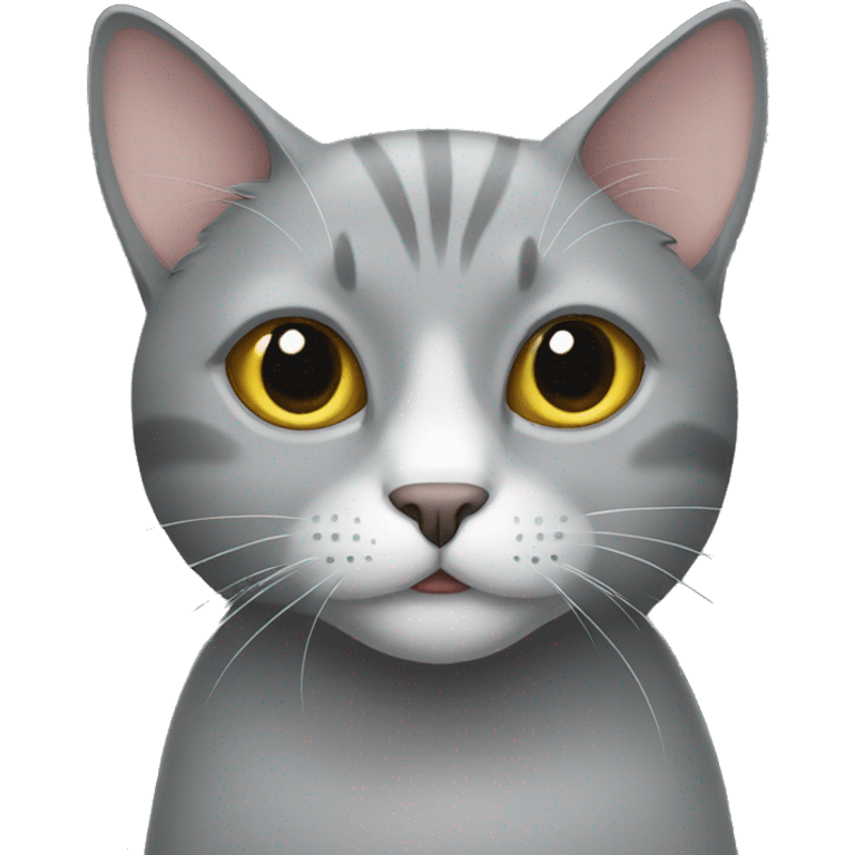 Grey cat emoji