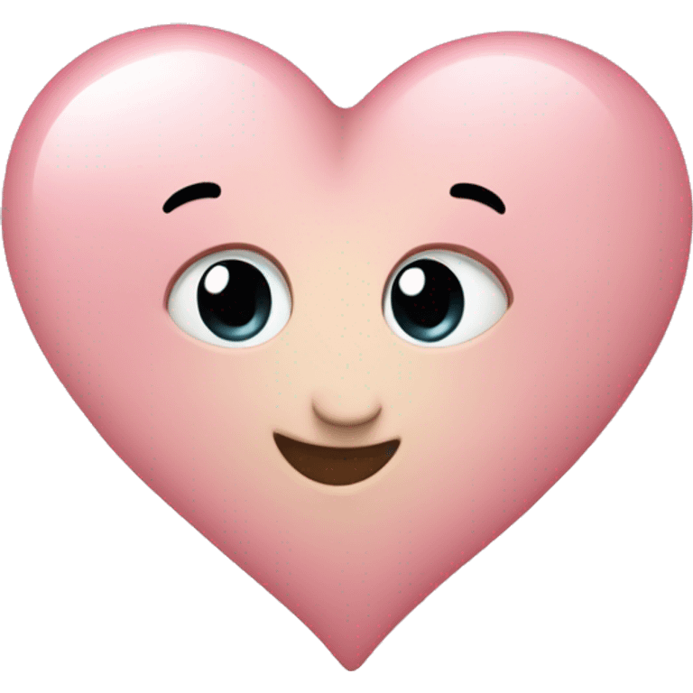 Light pink heart emoji