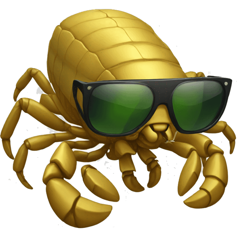 Scorpion with sunglasses emoji