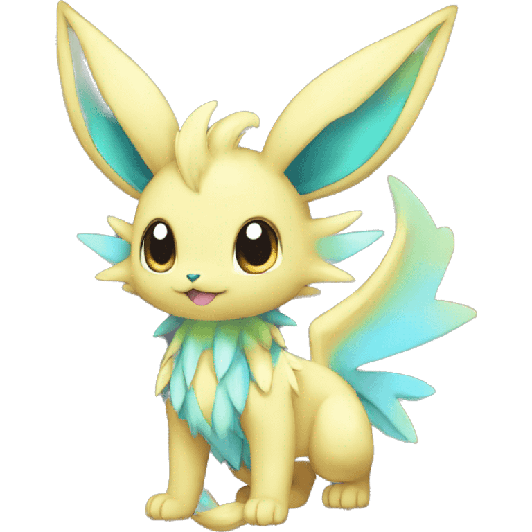 Shiny-Eeveelution-Cute-Fakemon-Dragon-Pokémon-fusion full body emoji