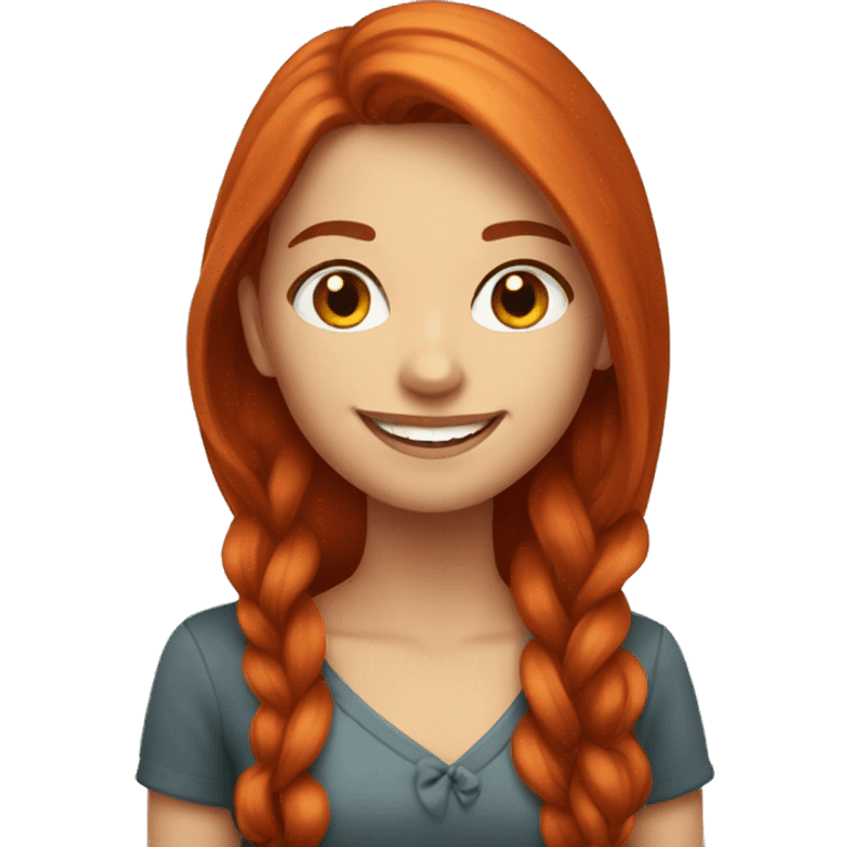 Smiling-elegant-girl-with-long-red-hair emoji