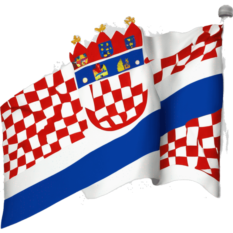 Flag of the Croatian Republic of Herzeg-Bosnia emoji