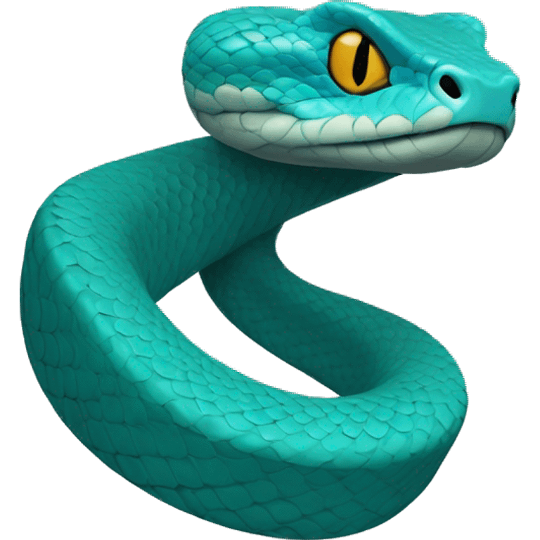 Blue Pit viper emoji