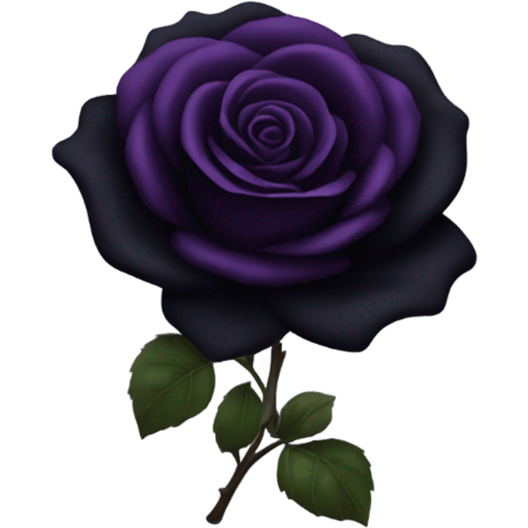 Black rose emoji