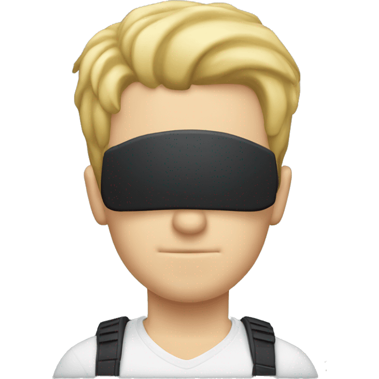 white guy with blonde hair playing ps5 emoji