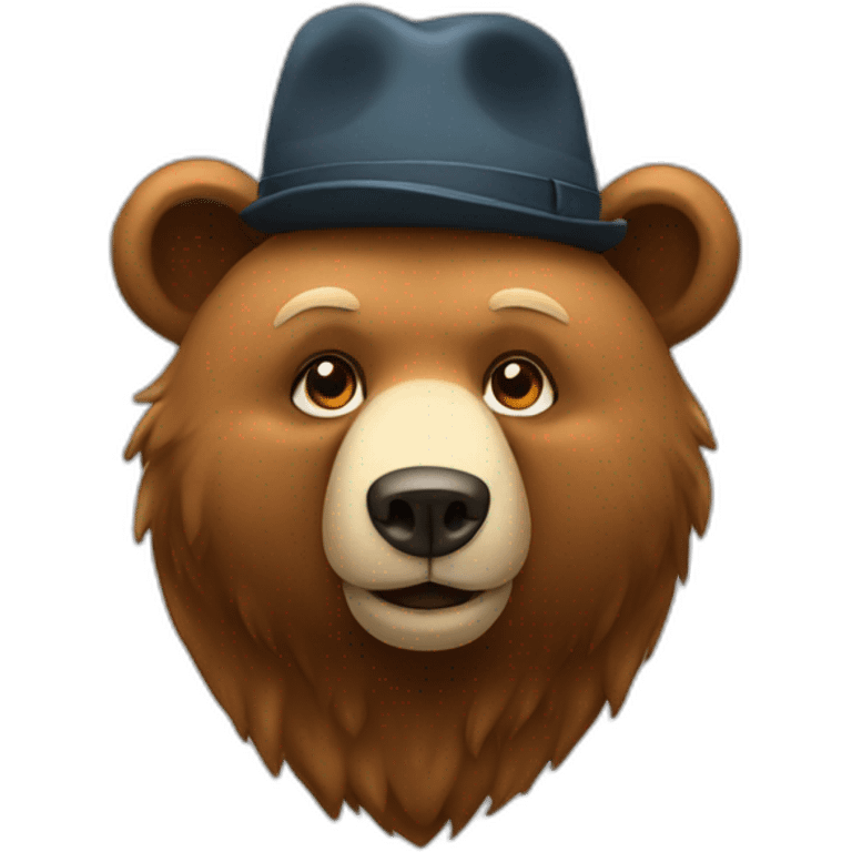 bear-with-hat emoji