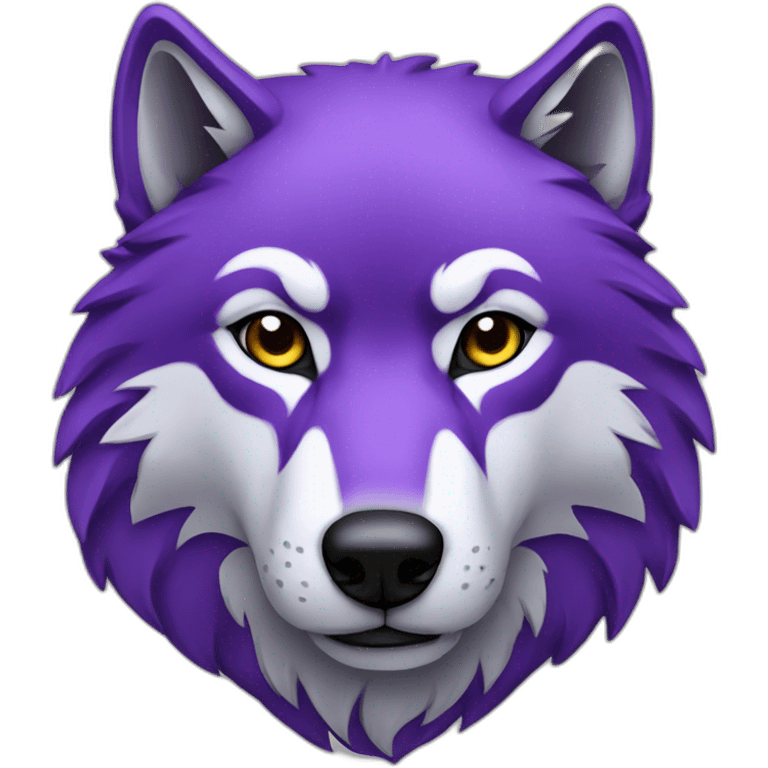 wolf purple emoji