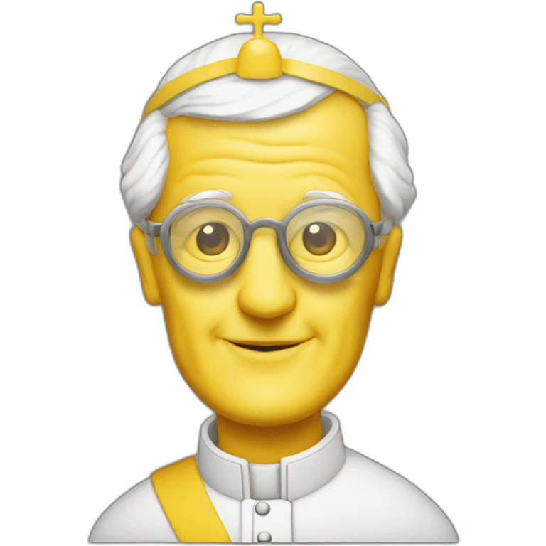 john paul Ii as a yellow submarine emoji