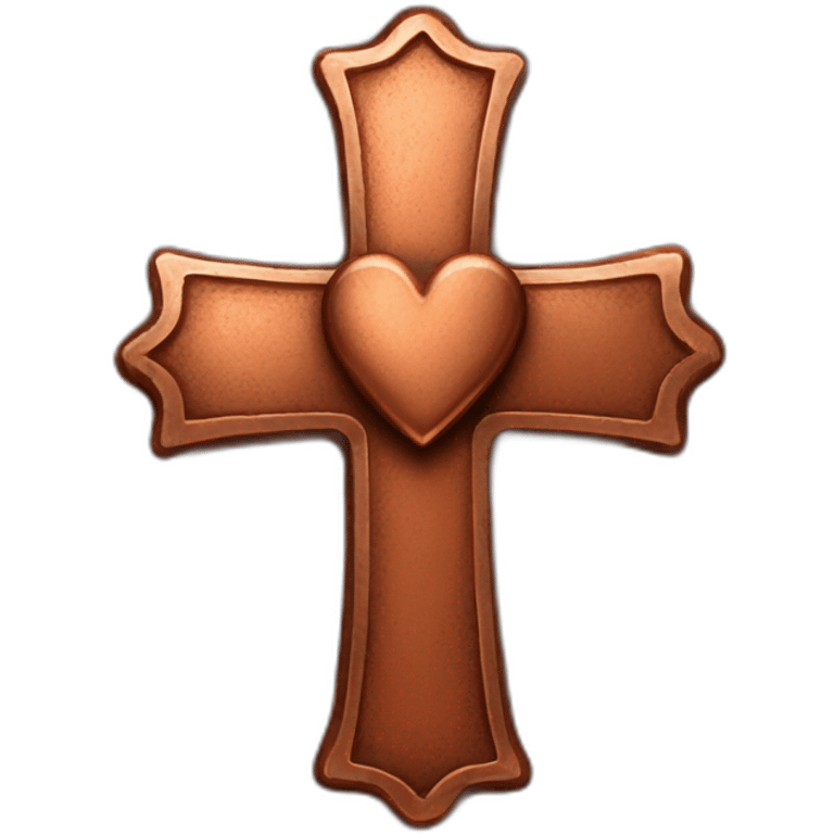 old-copper-hearts-croSS emoji