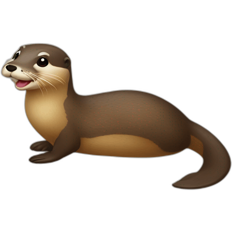 loutre sur canard emoji