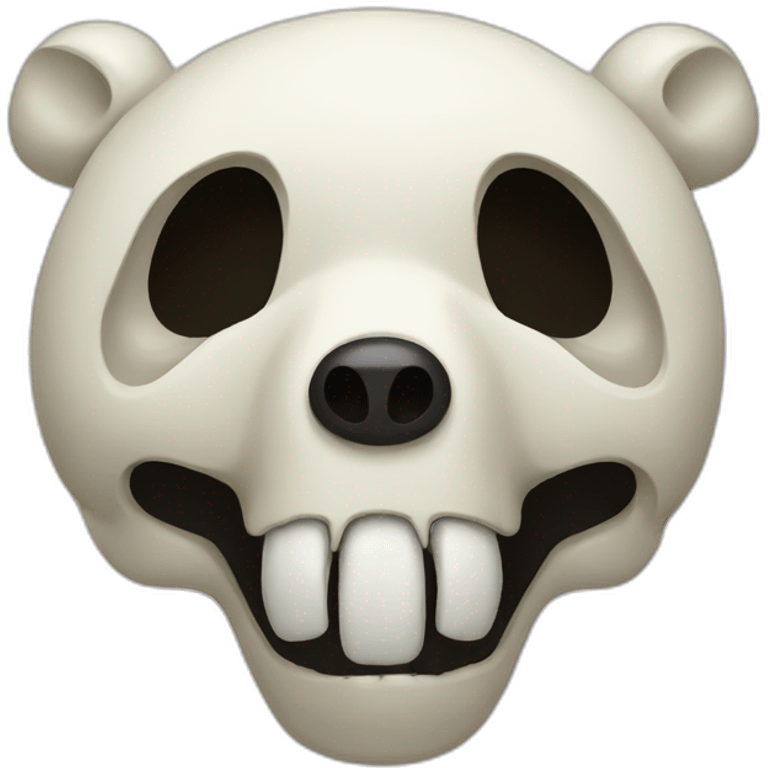 panda skull emoji