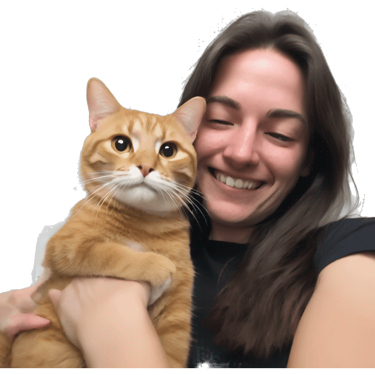 Cat and me emoji