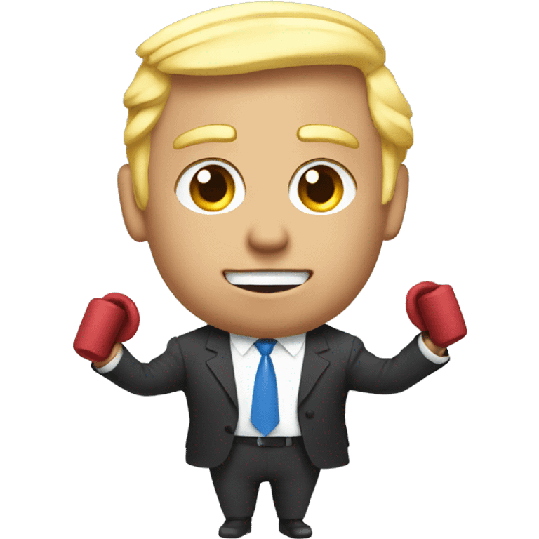 Elon with Trump skipping rope  emoji