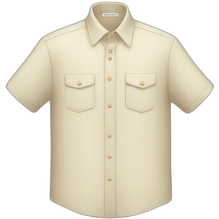 Cream color shirt emoji