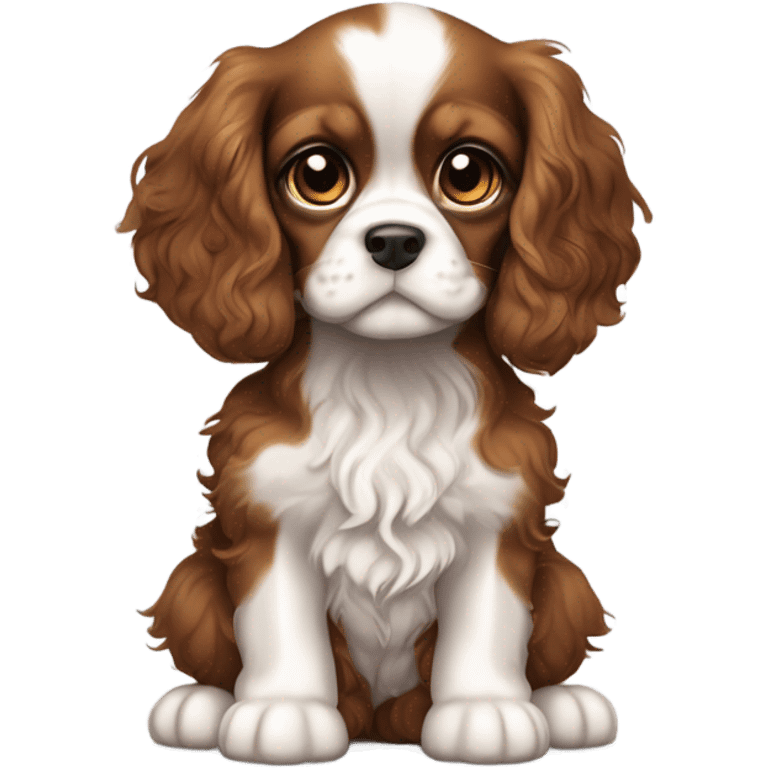 King cavalier spaniel puppy emoji