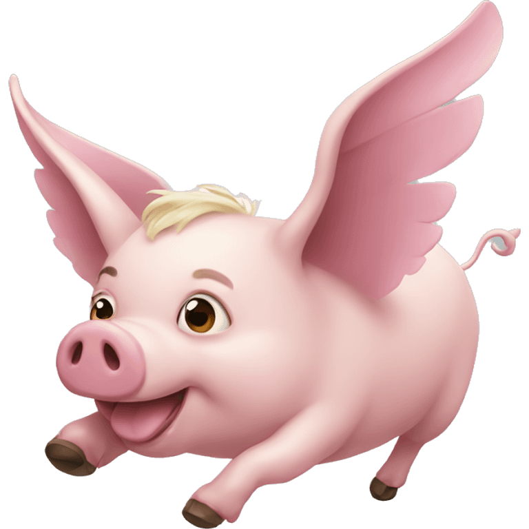 Flying pig emoji