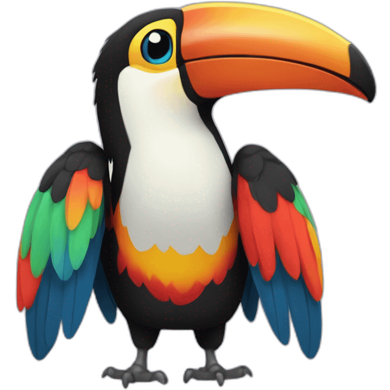 Tucan de muchos colores  emoji