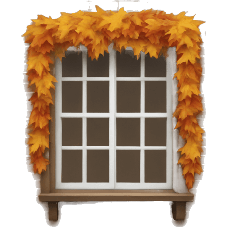 autumn window emoji