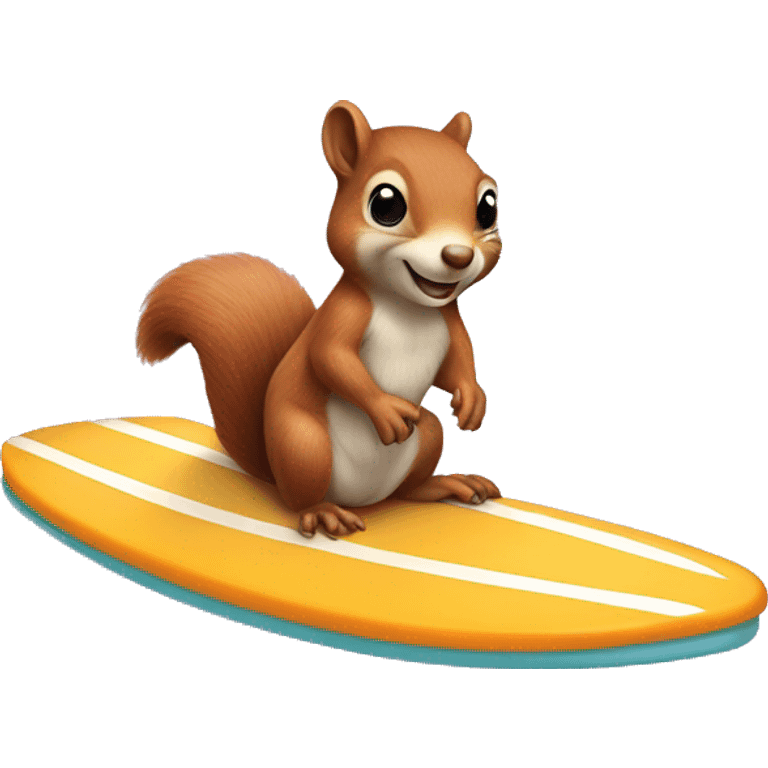 squirrel on surfboard emoji