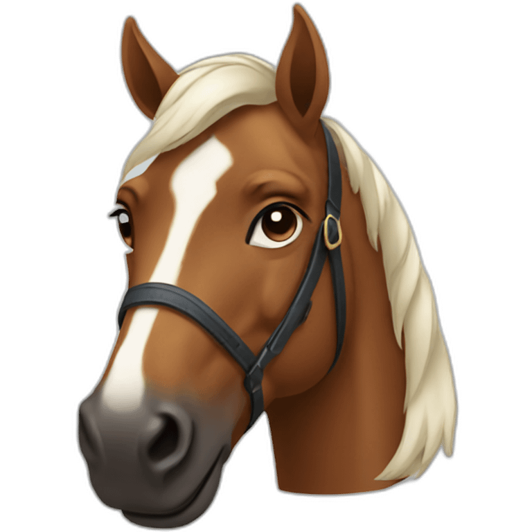 front facing horse emoji