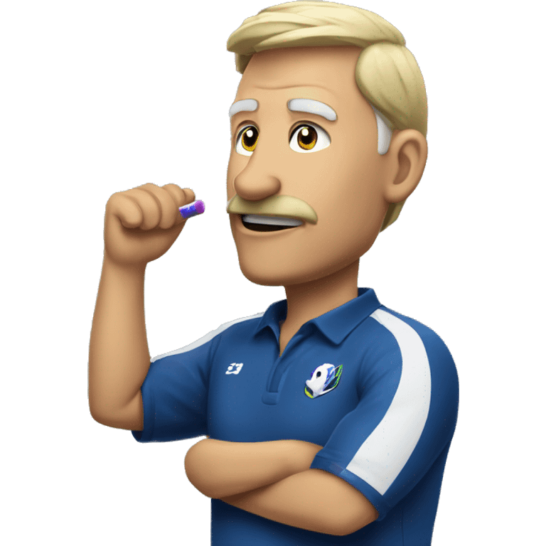 coach esport with whistle emoji