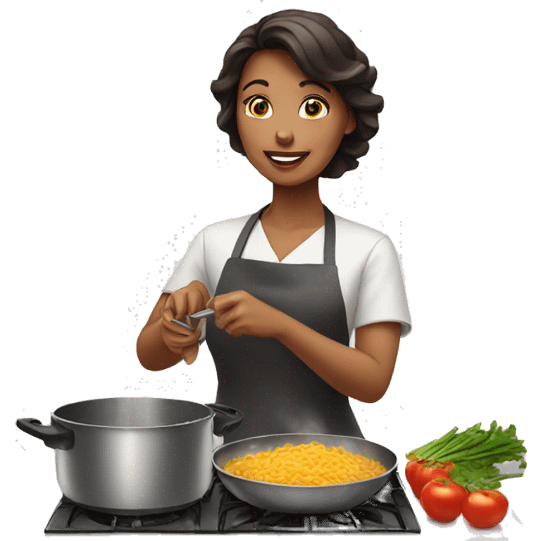 woman cooking emoji