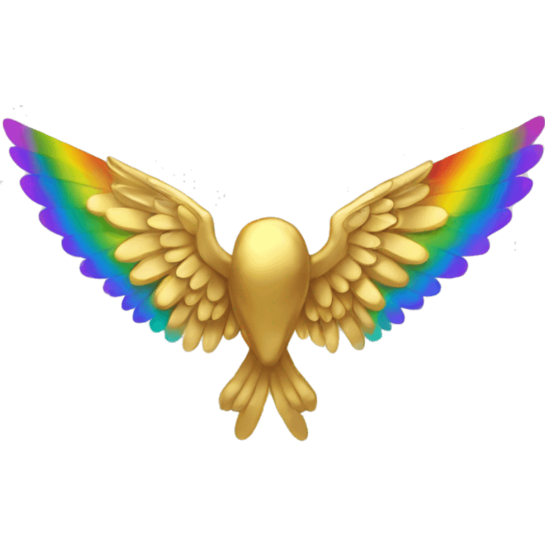 gold reinbow wings emoji