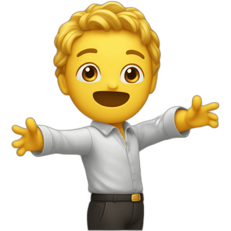 quelqu'un faisant le Dab emoji