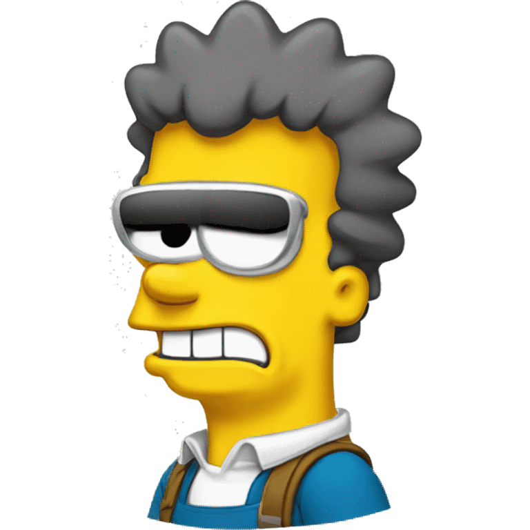 Bart simpson señalando emoji