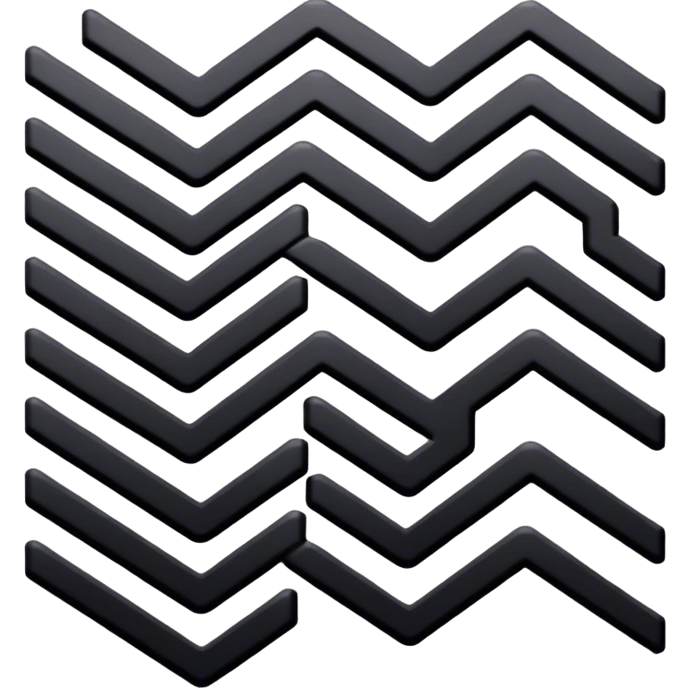 chevron right black emoji