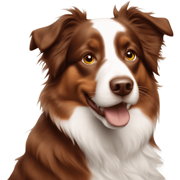 red tri australian shepherd emoji