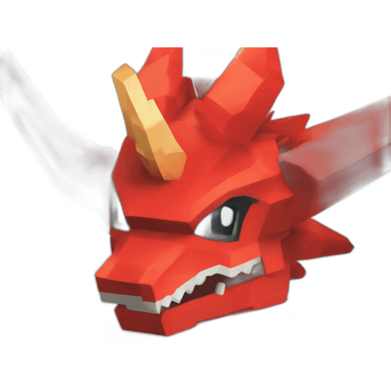 Pixelmon Minecraft Head Skin Red dragon emoji