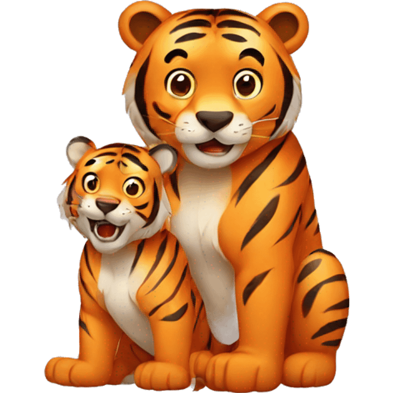 tiger and bear combination emoji