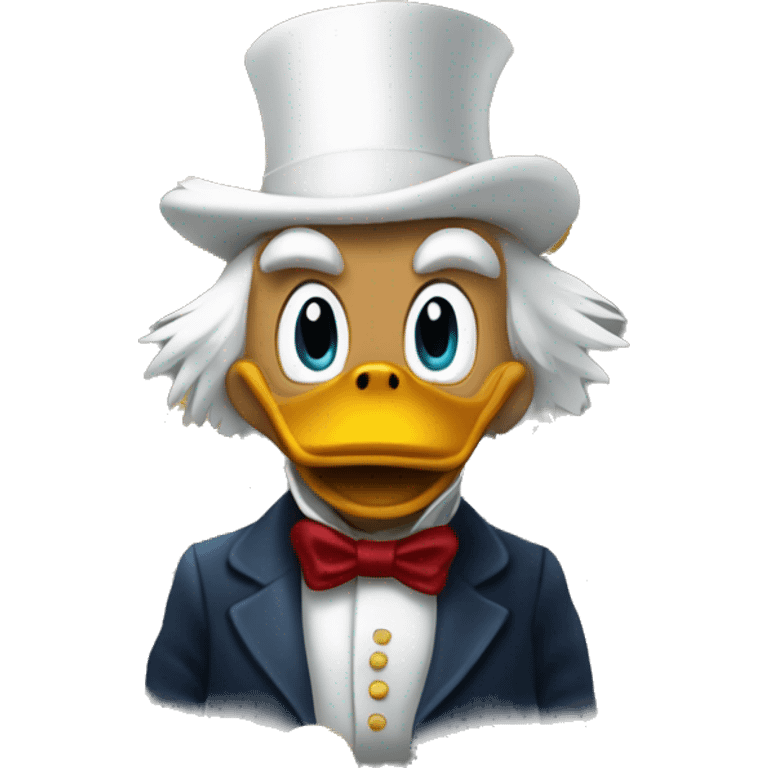 scrooge mcduck with gold coins emoji