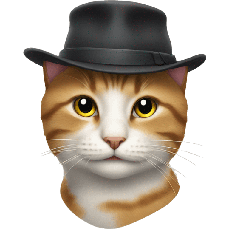 a cat with a hat emoji